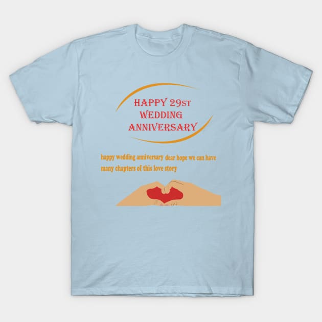 happy 29st wedding anniversary T-Shirt by best seller shop